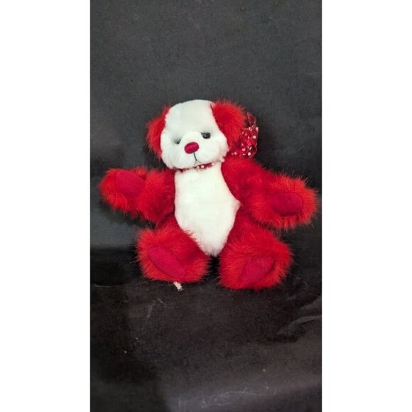Babcock Bears Rainy red white 8" handmade 2017 German glass eyes Jointed plush - Picture 6 of 12